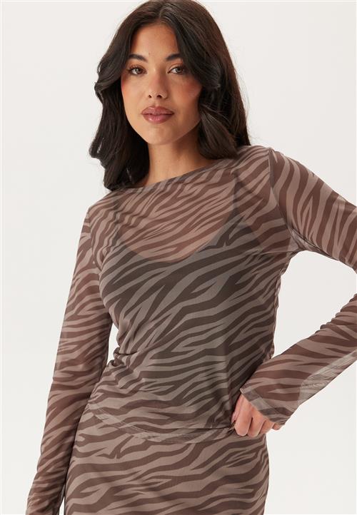 BUBBLEROOM Long Sleeve Mesh Top