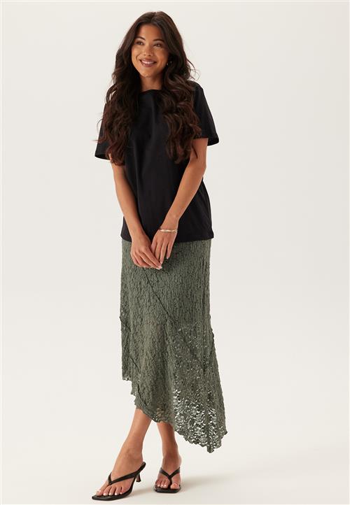 BUBBLEROOM Asymmetric Lace Skirt