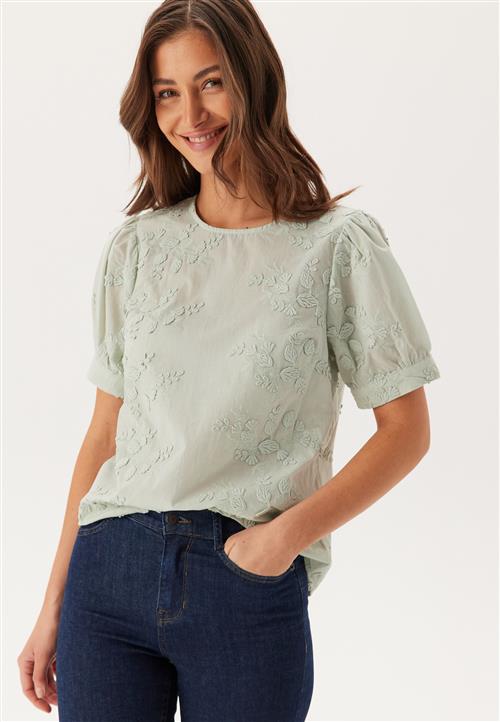 VILA Visonja O-neck S/S TOP/LN TOP/