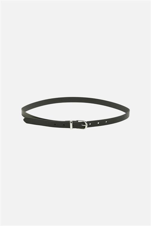 Myra Slim Belt - Black Silver - Slim fit - 85-cm - PIECES