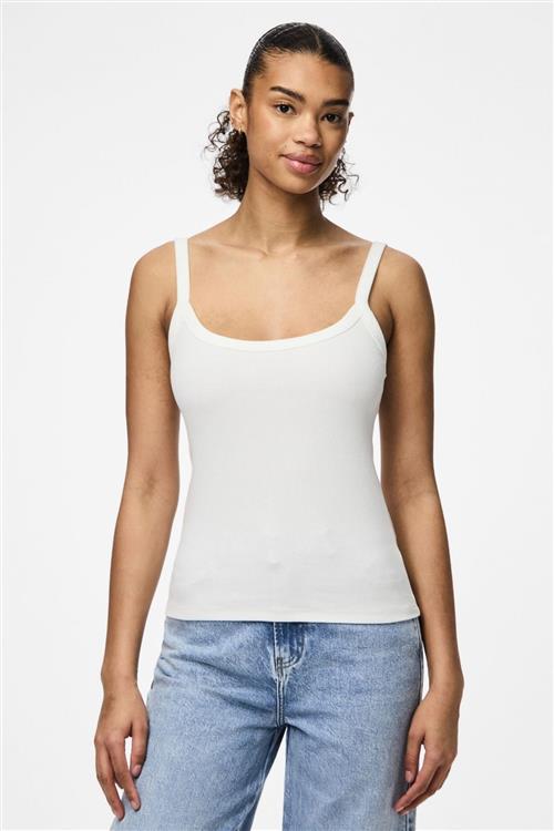 May Strap Top - Bright White - PIECES