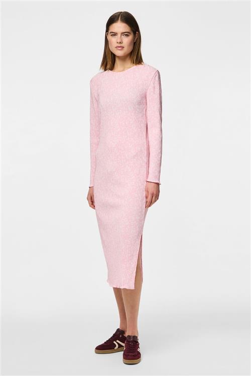 Flora Midi Dress - Roseate Spoonbill Flower - PIECES
