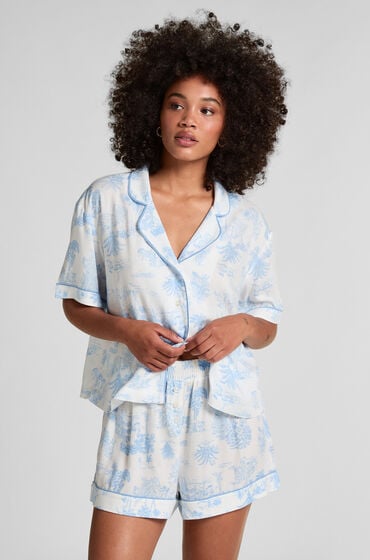 Hunkemöller Vævede shorts blå
