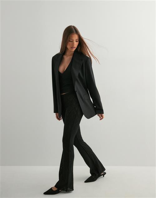 Nelly - Sort - Lace Flare Pants