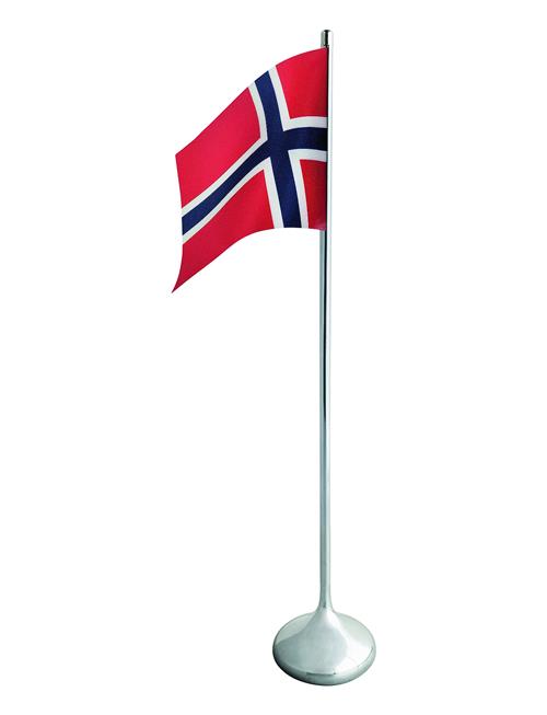 Ro Table Flag Norwegian H35 Cm Silver Coloured Rosendahl Silver