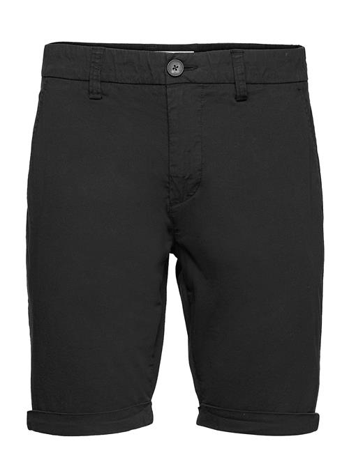 Regular Chino Poplin Shorts - Gots/ Knowledge Cotton Apparel Black