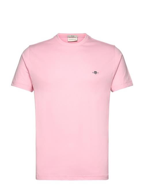 Slim Shield Ss T-Shirt GANT Pink