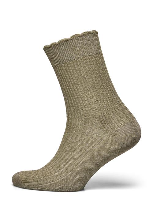 Julia Glitter Socks Mp Denmark Khaki