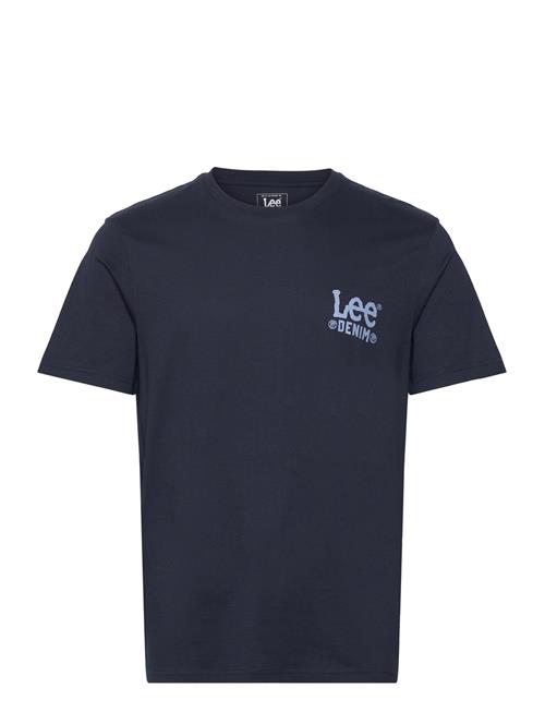Subtle Logo Tee Lee Jeans Navy