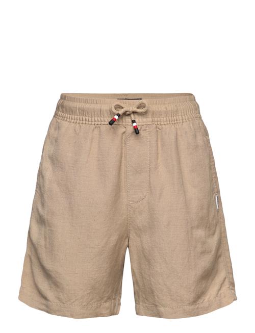 Linen Viscose Short Tommy Hilfiger Beige