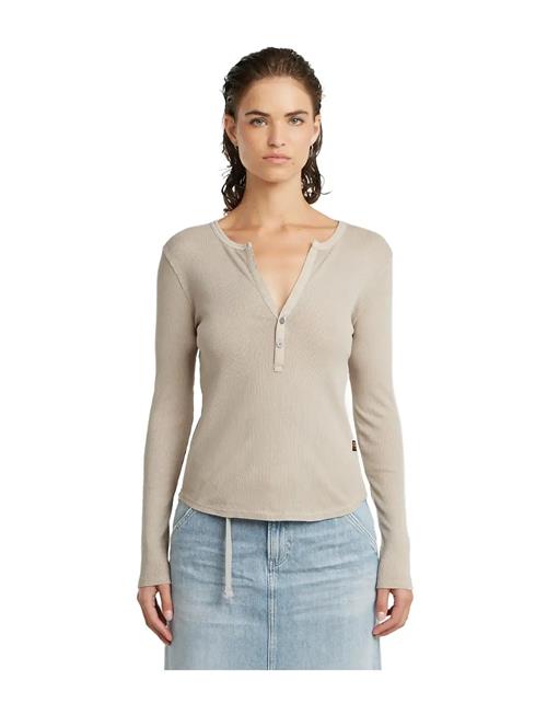Deep V Slim L\S Wmn G-Star Beige