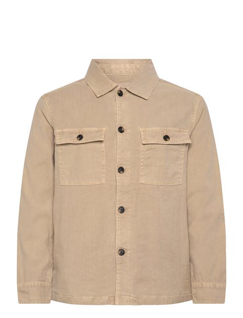 Reg Cot/Linen Overshirt GANT Beige