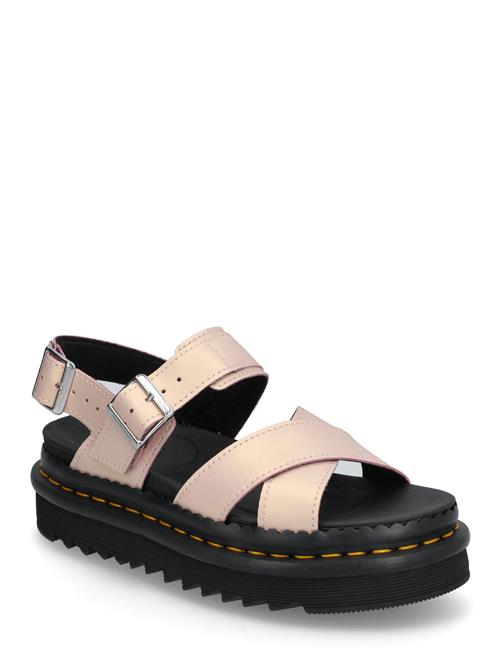 Voss Ii Powder Pink+Gold Shift Leather Dr. Martens Pink