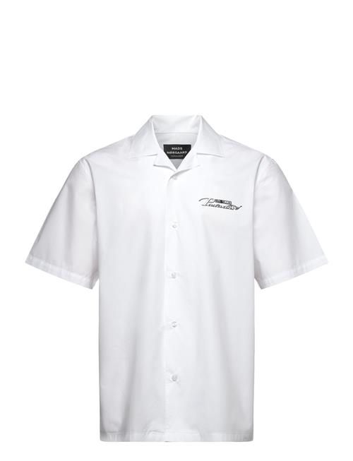 Organic Cotton Poplin Kenji Paradise Shirt Ss Mads Nørgaard White