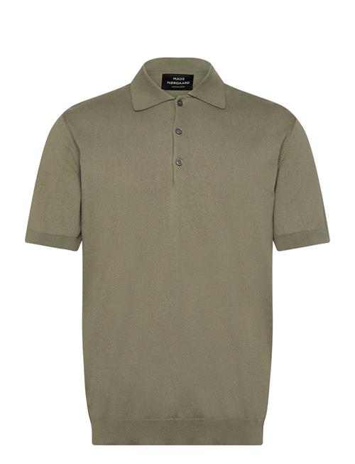 Tight Cotton Tristan Knit Ss Mads Nørgaard Green