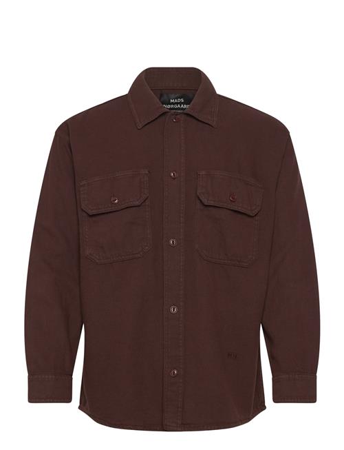 Cotton Linen Work August Shirt Mads Nørgaard Brown