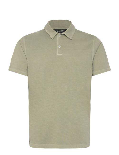 Cotton Jersey Pigment Dye Polo Shirt Mads Nørgaard Khaki
