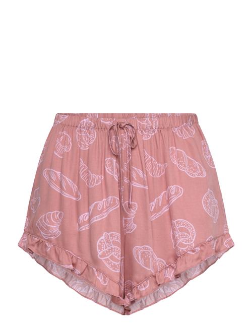 Short Vis Satin Ruffle Hunkemöller Pink