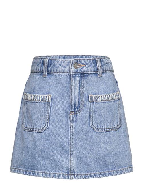 Denim Short Skirt Mango Blue