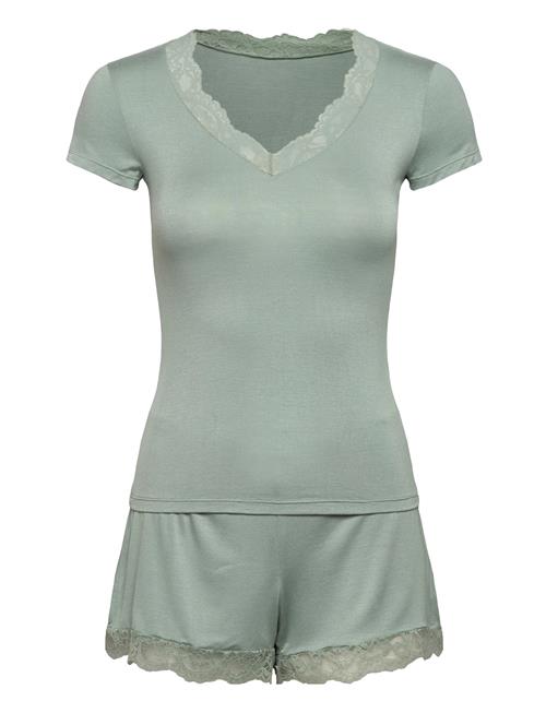 Pj Ss Short Jersey Lace Nanna Hunkemöller Green