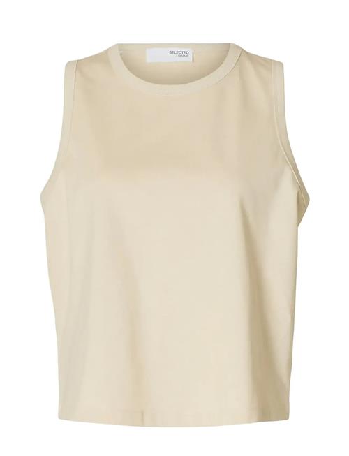 Slfessential Sl Boxy Tank Top Noos Selected Femme White