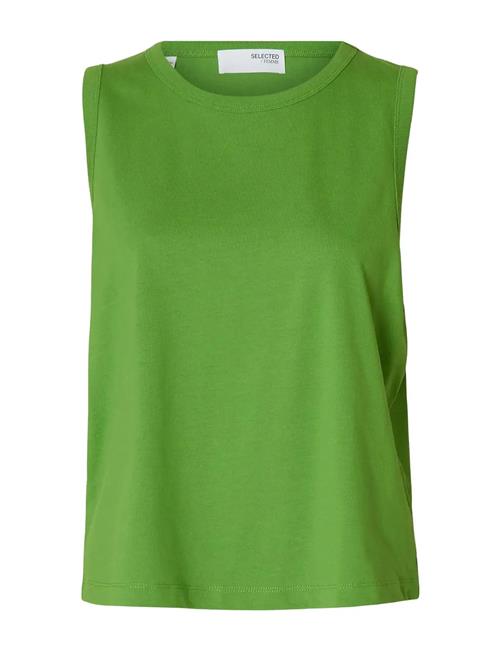 Slfessential Sl Boxy Tank Top Noos Selected Femme Green
