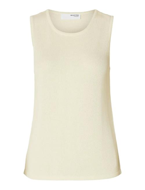 Slfmoon Sus Sl Knit Top B Selected Femme Cream