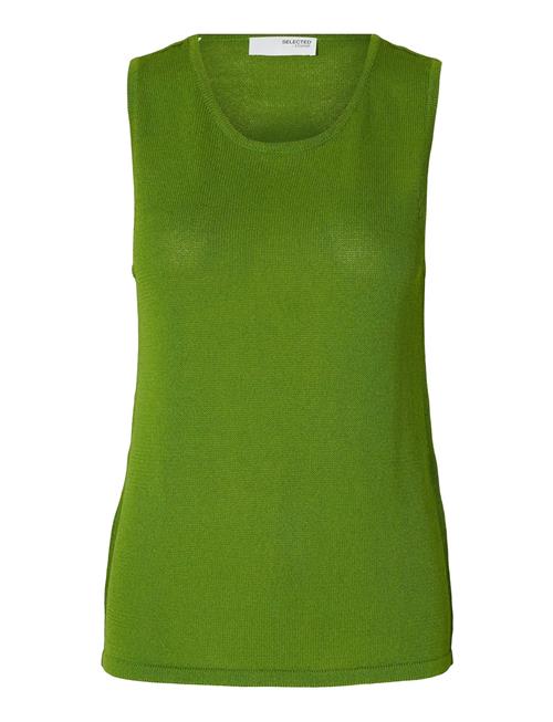 Slfmoon Sus Sl Knit Top B Selected Femme Green