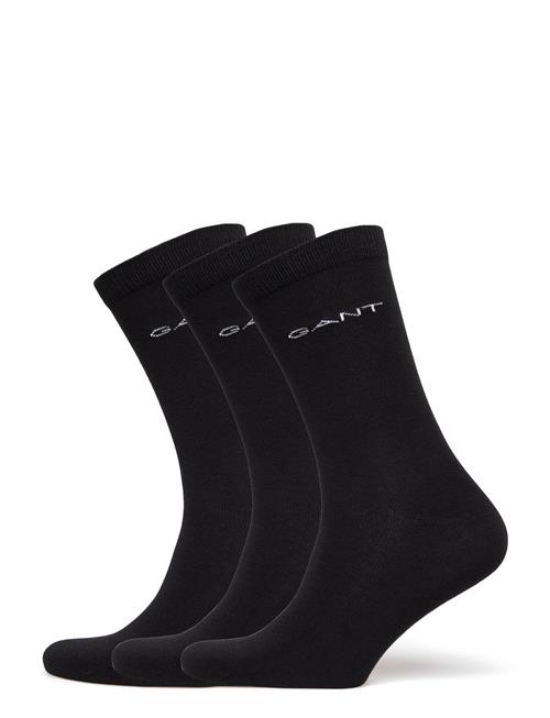 Soft Cotton Socks 3-Pack GANT Black