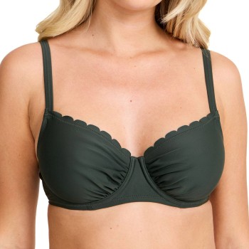 Damella Grace Wavy Bikini Bra Mørkgrøn  F/G 36 Dame