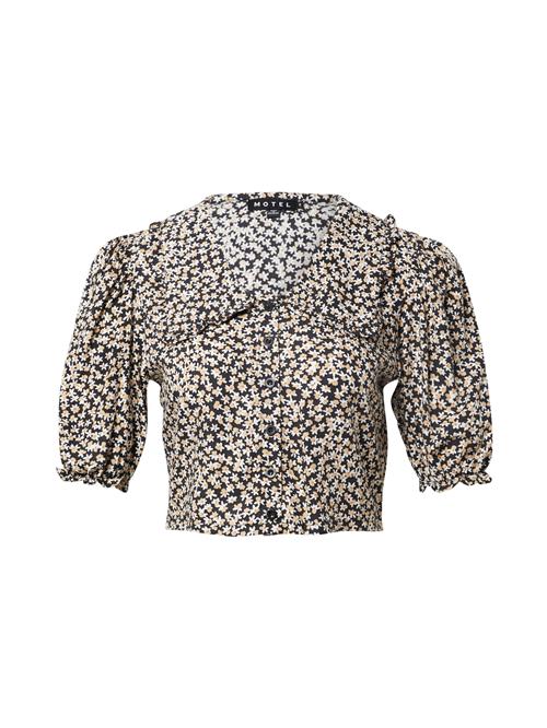 Motel Shirts 'TUCCI'  beige / sort / hvid