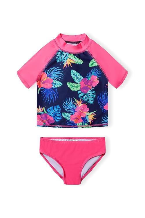 MINOTI Badedragt  marin / royalblå / grøn / lys pink