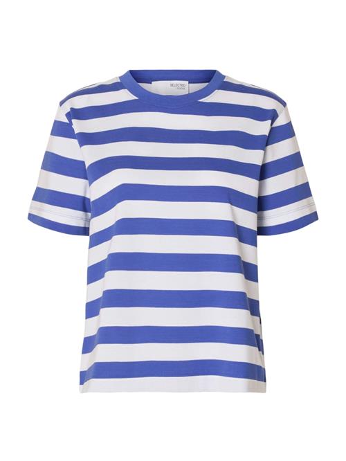 SELECTED FEMME Shirts 'SLFESSENTIAL'  blå / hvid