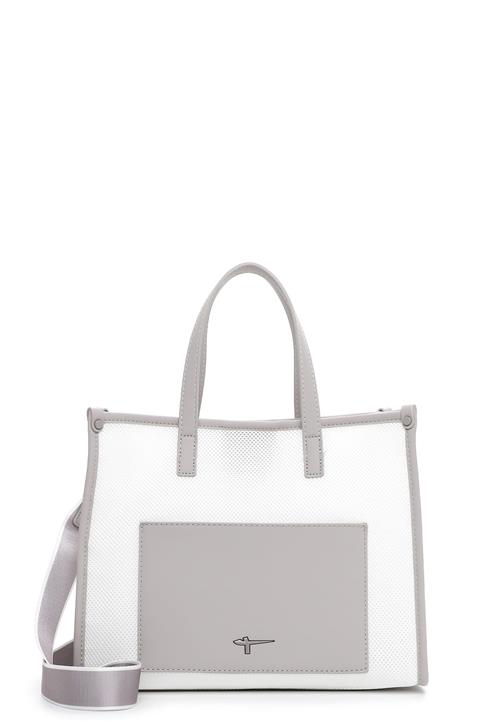 Tamaris Shopper 'Florentina'  lysegrå / uldhvid