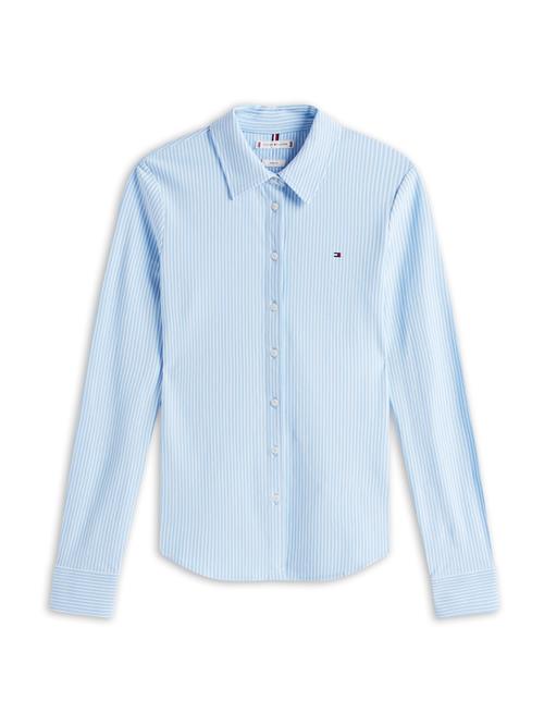 Se TOMMY HILFIGER Bluse '1985'  lyseblå / hvid ved About You
