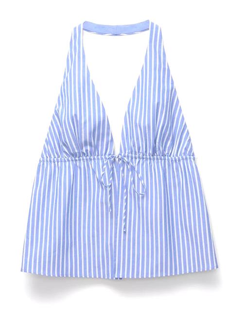 Pull&Bear Overdel  pastelblå / lyseblå / hvid