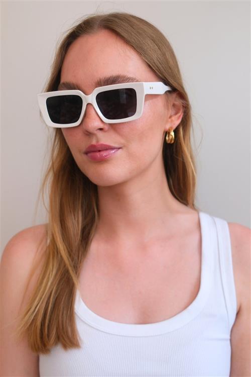 Nala Solbriller - Hvid - TeeShoppen