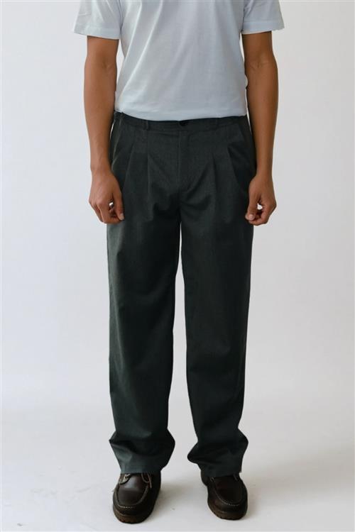 Performance Pants Wide Fit - Mørk Grå - M/32 - Bukser med stretch - TeeShoppen
