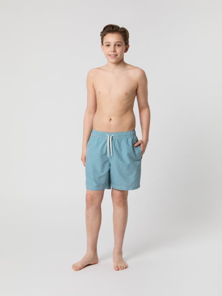 Björn Borg Borg Print Swim Shorts Blå, 146-152