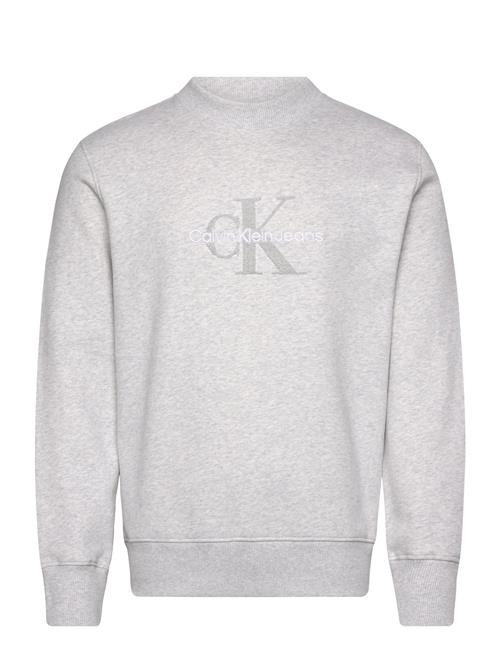 Chenille Monologo Crew Neck Calvin Klein Jeans Grey