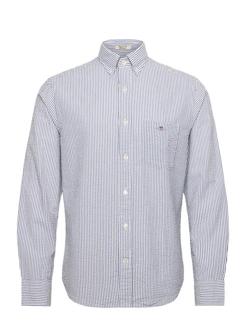 Reg Seersucker Stripe Shirt GANT Blue