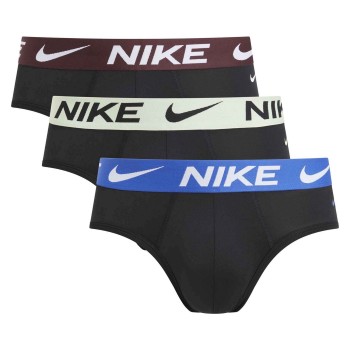 Nike 6P Dri-Fit Essential Micro Hip Brief Sort/brun bomuld Small Herre