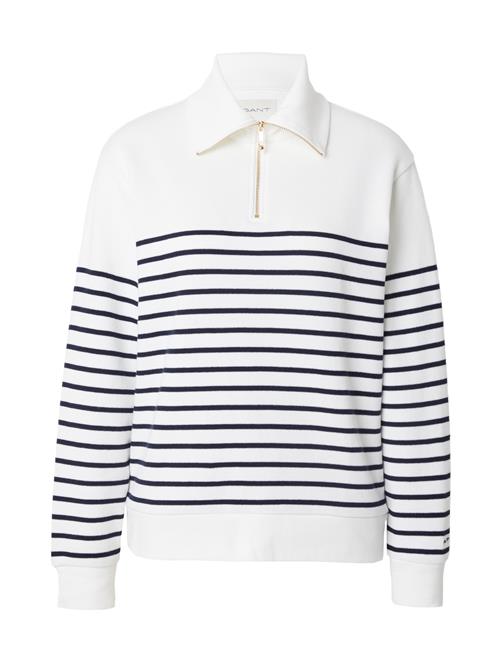 GANT Sweatshirt 'BRETON'  sort / hvid