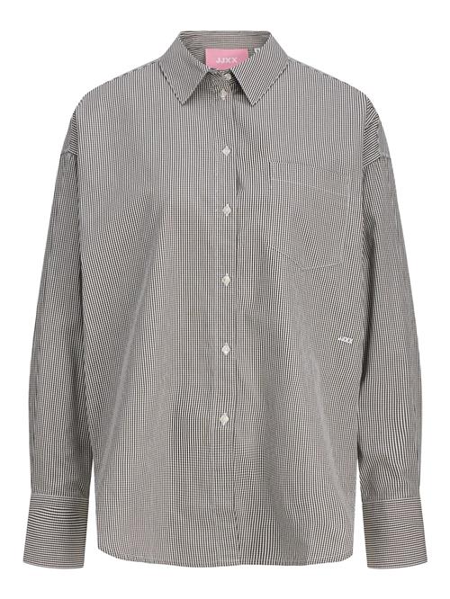 JJXX Bluse 'Jamie'  grå / hvid