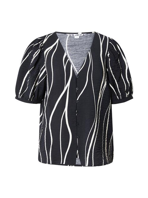OBJECT Bluse 'OBJJacira'  sort / hvid