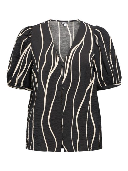 OBJECT Bluse 'OBJJacira'  beige / sort
