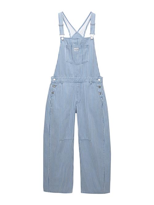 Pull&Bear Overalljeans  blue denim / hvid