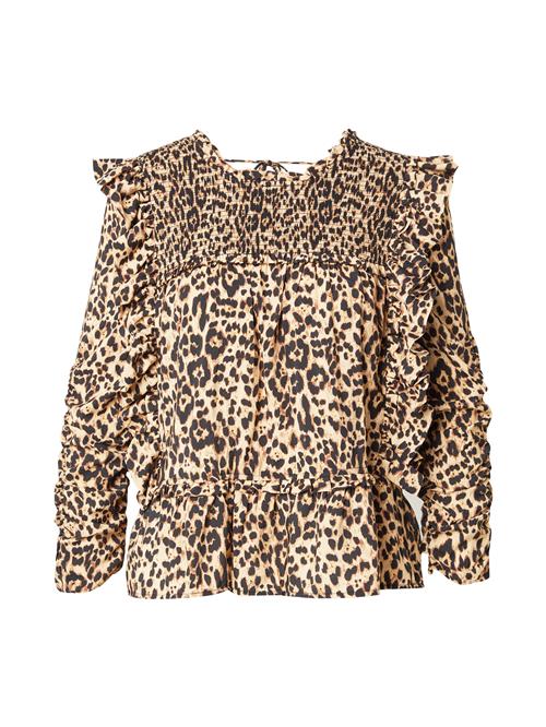 Munthe Bluse 'CRISP'  camel / brun / sort