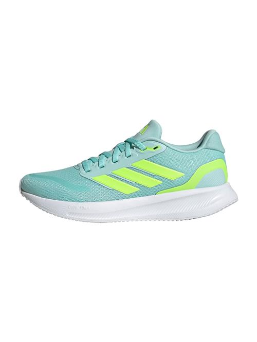 ADIDAS PERFORMANCE Løbesko 'RUNFALCON 5'  aqua / neongrøn