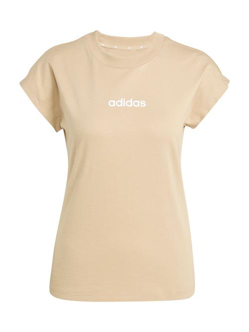 ADIDAS SPORTSWEAR Funktionsbluse 'Essentials'  camel / hvid